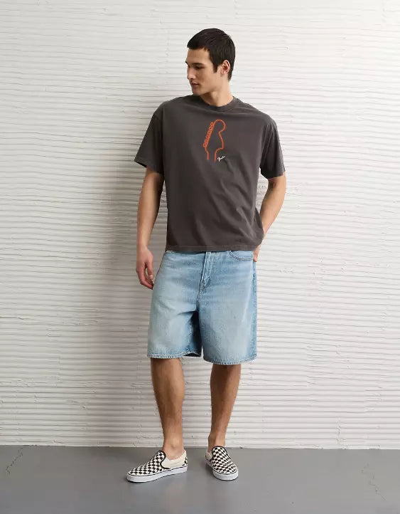 American Eagle AE Boxy Fender Graphic T-Shirt