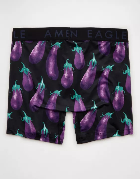 American Eagle AEO Men's Eggplants 6″ Flex Boxer Brief