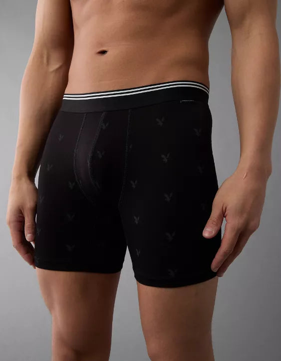 American Eagle AEO Men's Eagles 6″ Ultra Soft Boxer Brief