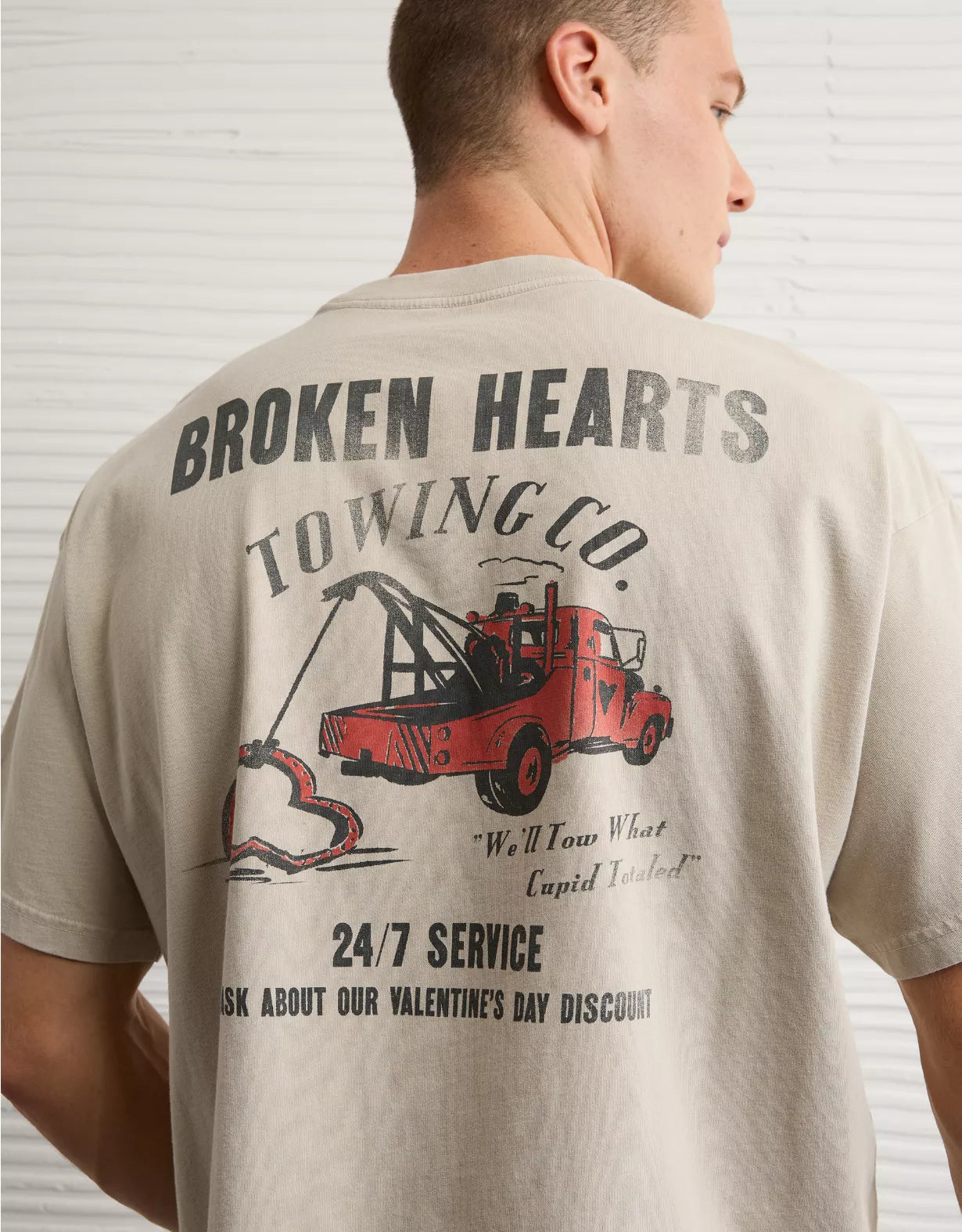 American Eagle AE Boxy Valentine's Day Graphic T-Shirt