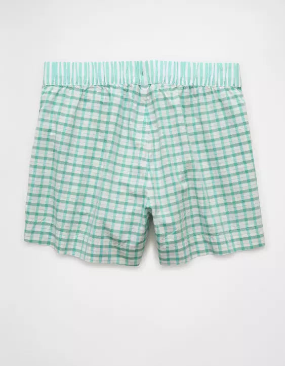 American Eagle AE Plaid Boxer Sleep Short