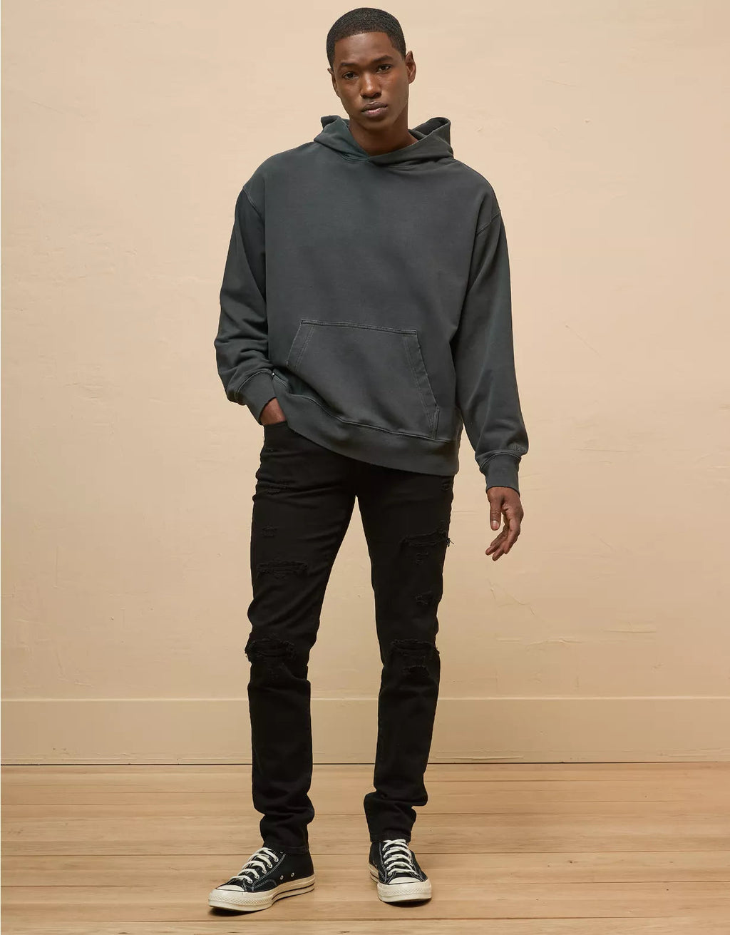 American Eagle AE AirFlex+ Athletic Skinny Patched Jean