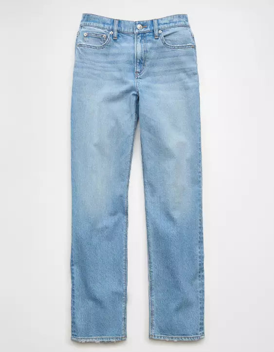 American Eagle AE Stretch Super High-Waisted Straight Jean