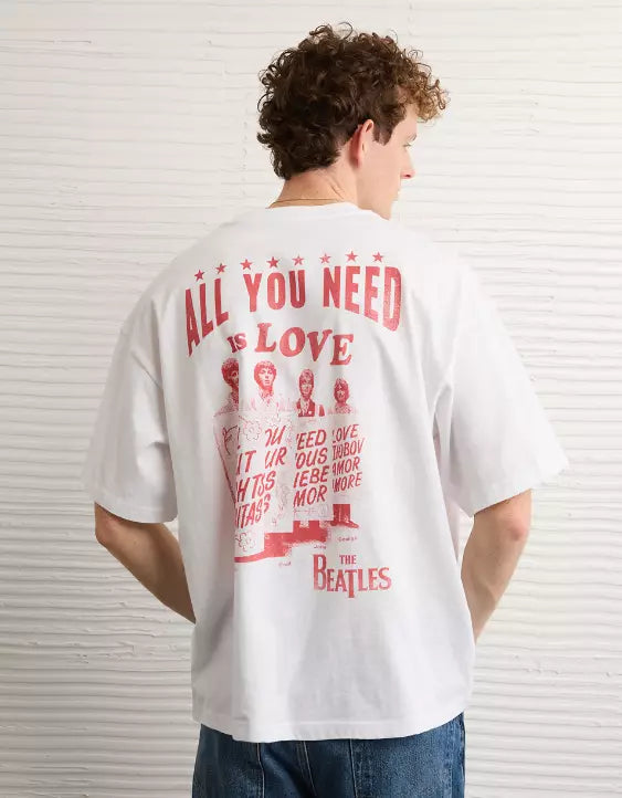 American Eagle AE Boxy The Beatles Graphic T-Shirt