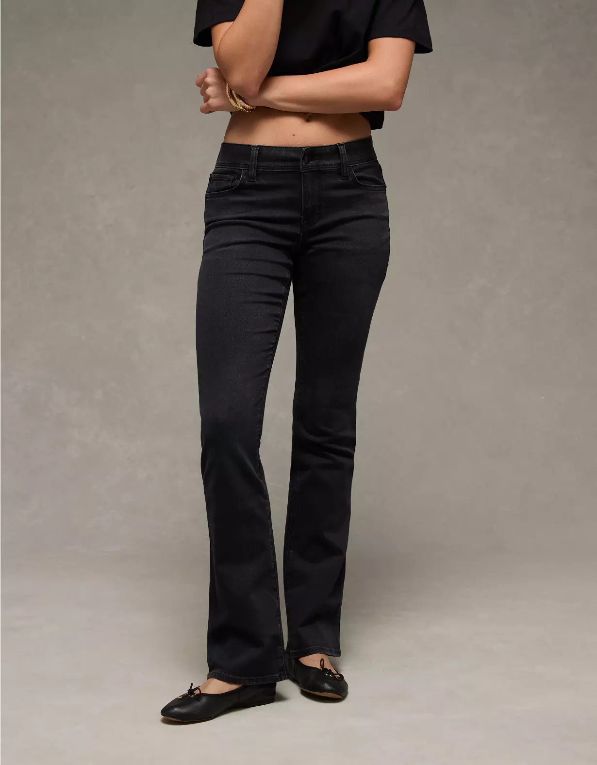 American Eagle AE Next Level Low-Rise Kick Bootcut Jean
