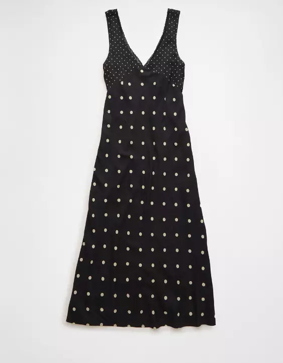 American Eagle AE V-Neck Slip Midi Dress