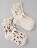 American Eagle AE Valentine's Day Cropped Crew Socks 2-Pack