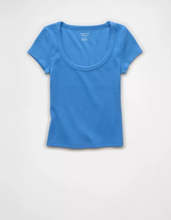 American Eagle AE Scoop Neck Baby Tee