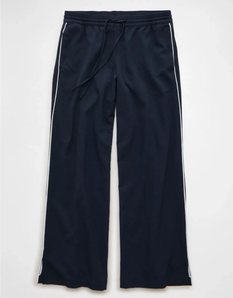 American Eagle AE Stretch Low Rise Wide-Leg Track Pant