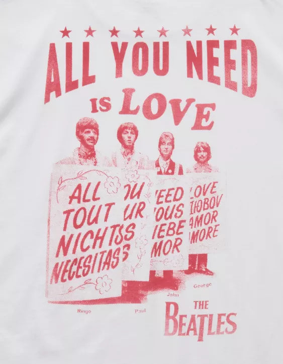 American Eagle AE Boxy The Beatles Graphic T-Shirt