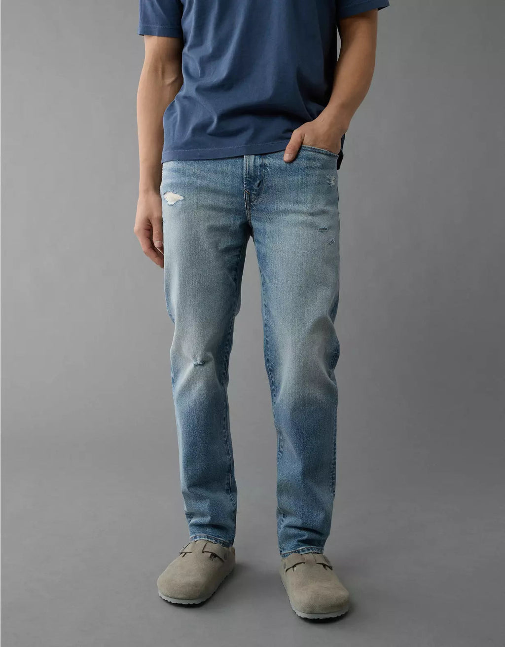 American Eagle AE EasyFlex +TENCEL™ Fibers Ripped Slim Straight Jean