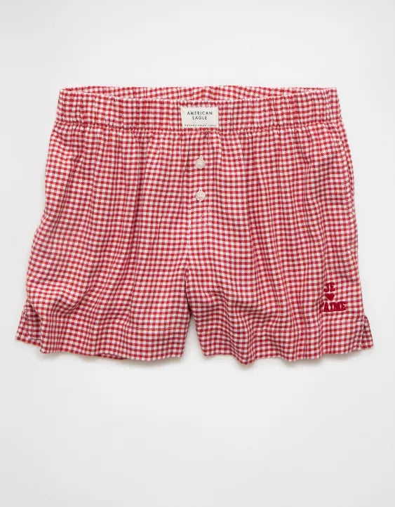 American Eagle AE Flannel Boxer Sleep Short