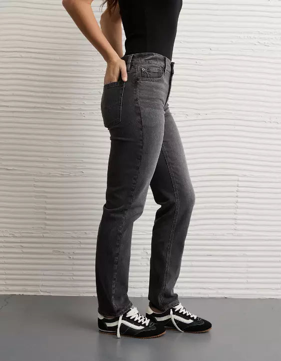 American Eagle AE Stretch Super High-Waisted Straight Jean