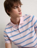 American Eagle AE Slim Fit Stretch Striped Polo Shirt