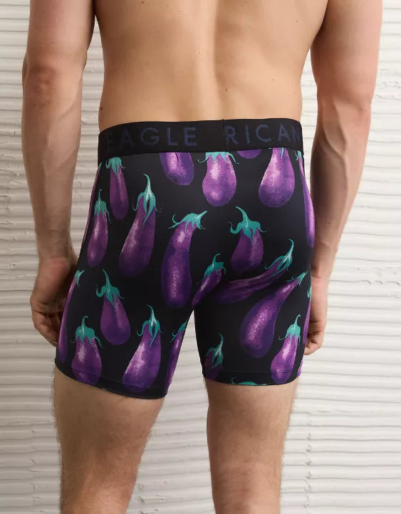 American Eagle AEO Men's Eggplants 6″ Flex Boxer Brief