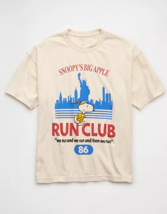 American Eagle AE Boxy Snoopy Graphic T-Shirt