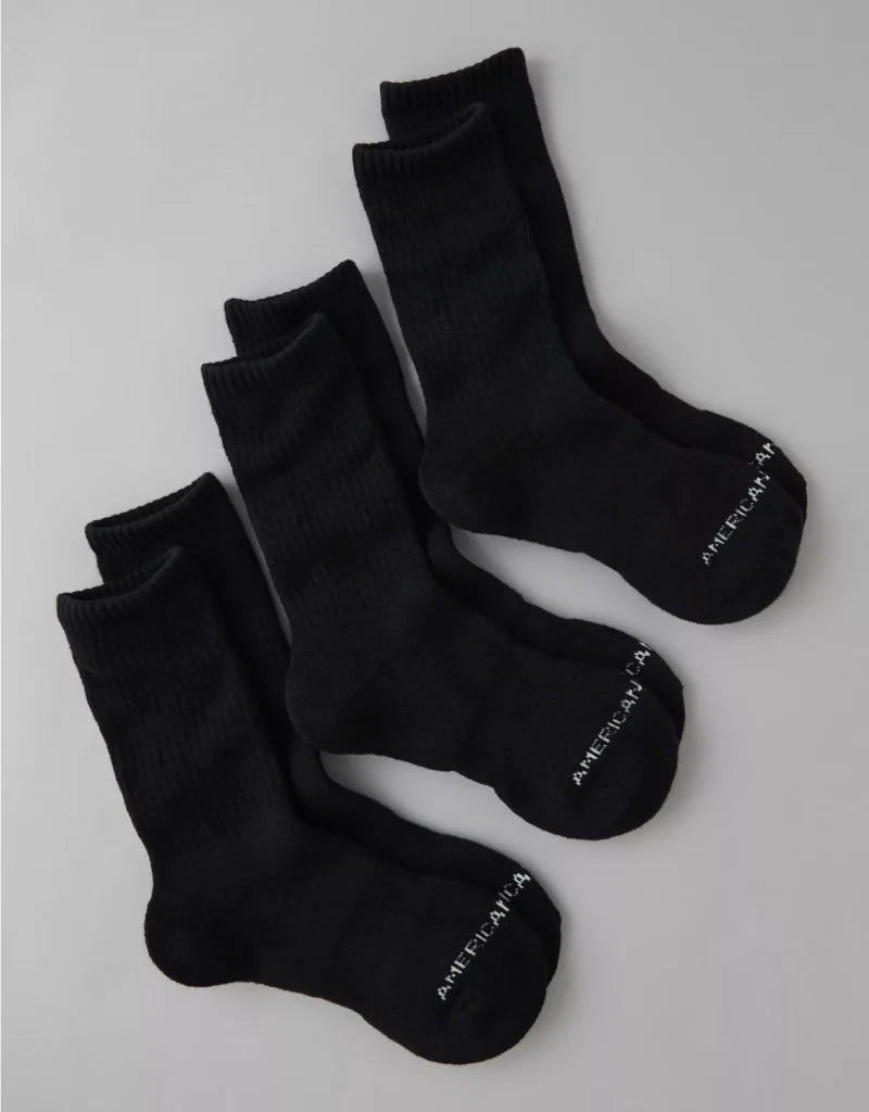 American Eagle AE Crew Socks 3-Pack