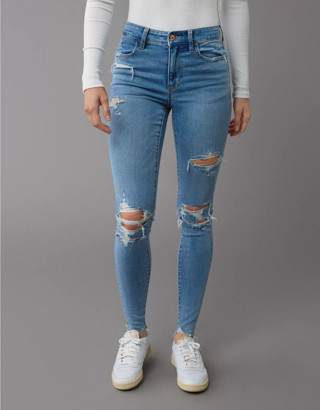 American Eagle AE Next Level Ripped High-Waisted Jegging