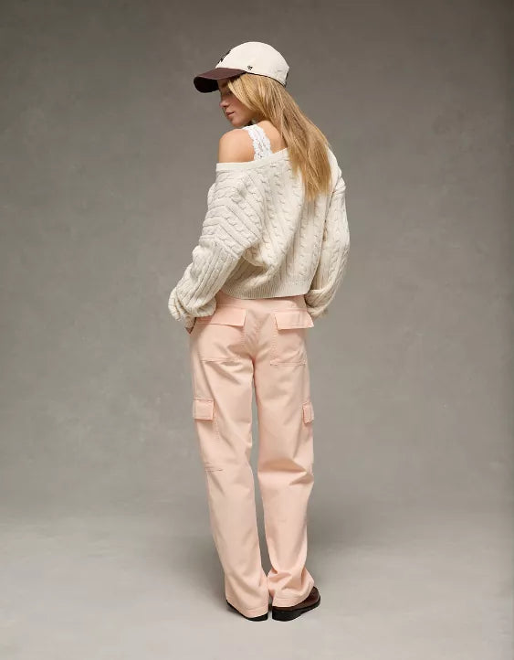 American Eagle AE Low-Rise Baggy Straight Cargo Pant