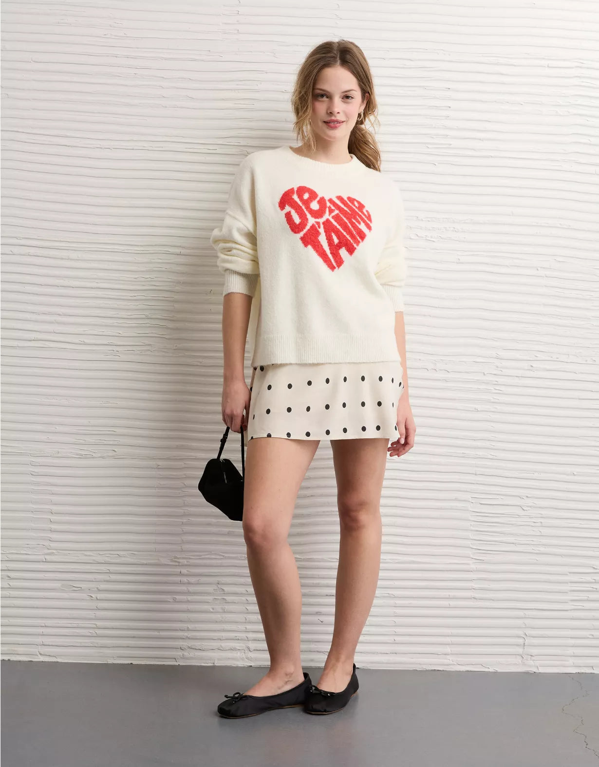 American Eagle AE Whoa So Soft Valentine's Day Sweater