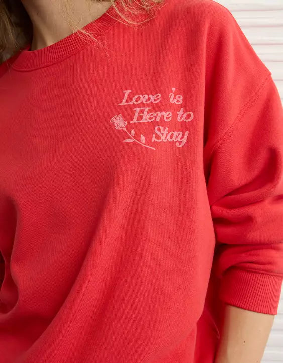 American Eagle AE Valentine's Day Graphic Sweatshirt