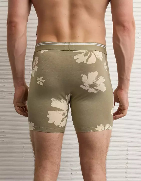 American Eagle AEO Men's Floral Print 6″ Ultra Soft Boxer Brief