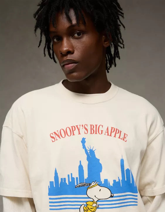 American Eagle AE Boxy Snoopy Graphic T-Shirt