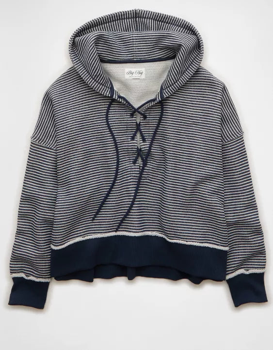 American Eagle AE Big Hug Lace-Up Hoodie