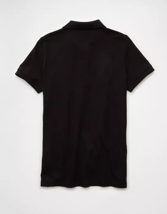 American Eagle AE Lived-In Slim Fit Pique Polo Shirt