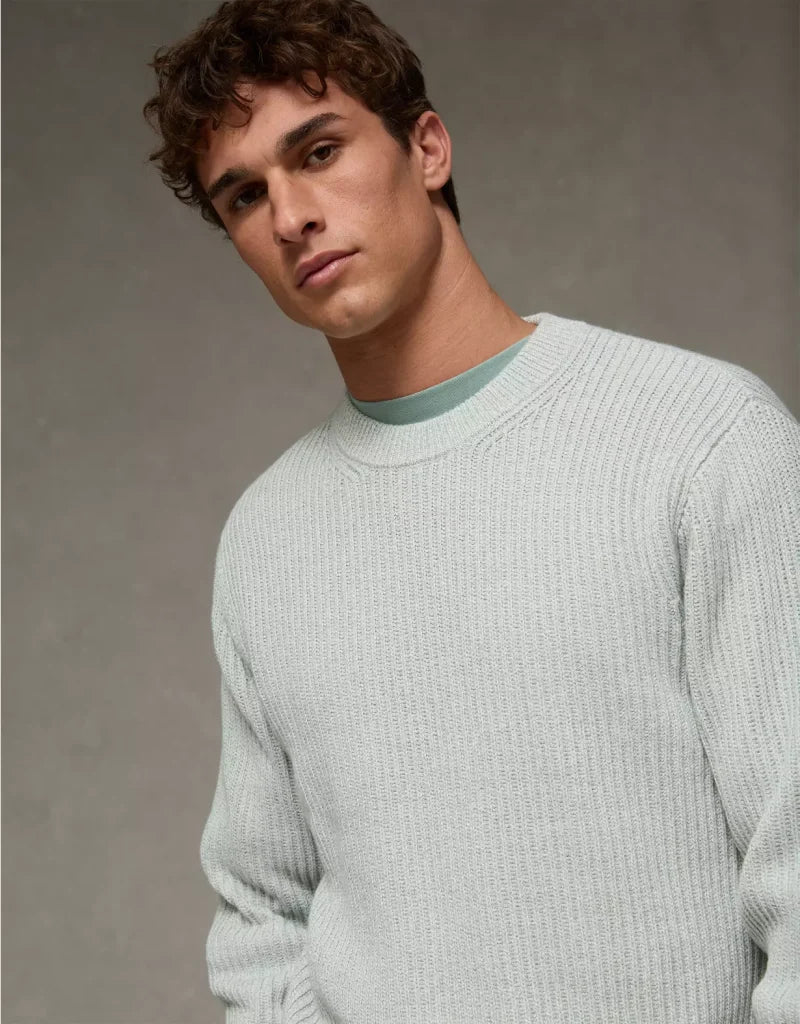 American Eagle AE Fisherman Crew Neck Sweater
