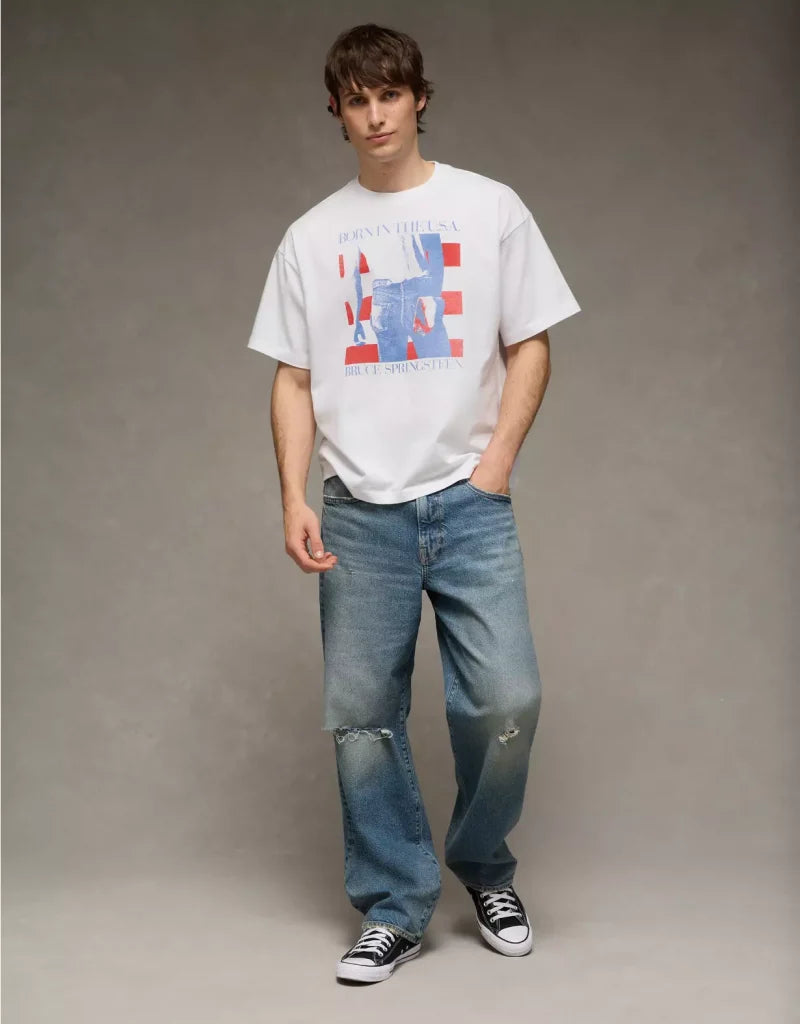 American Eagle AE Boxy Bruce Springsteen Graphic T-Shirt