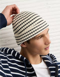 American Eagle AE Striped Ribbed Beanie