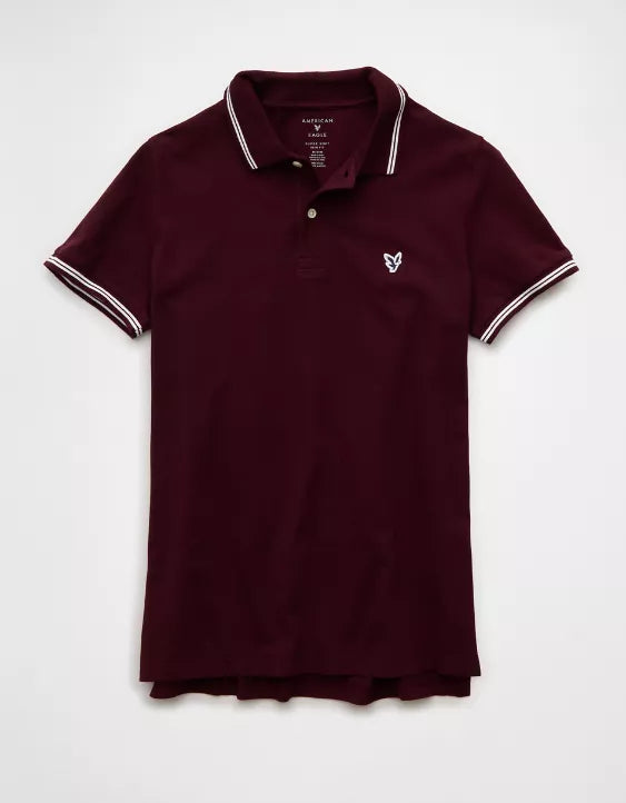 American Eagle AE Slim Fit Stretch Polo Shirt
